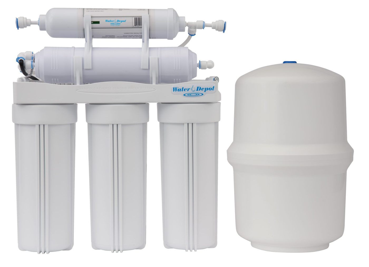 Water Depot 5-Stage reverse osmosis unit with storage tank